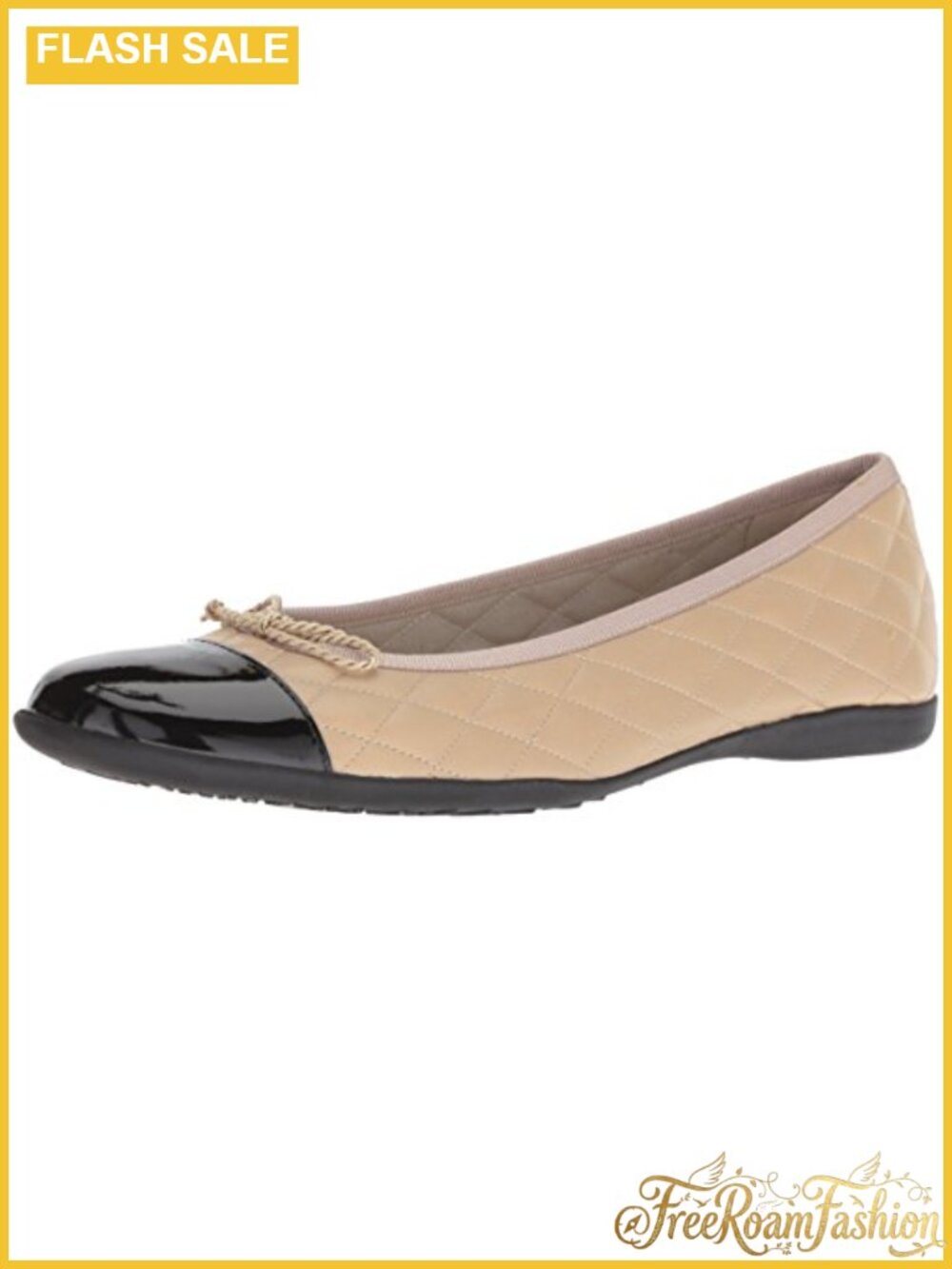 Cap Toe Ballet Flats Slip-On Casual Dress Shoes